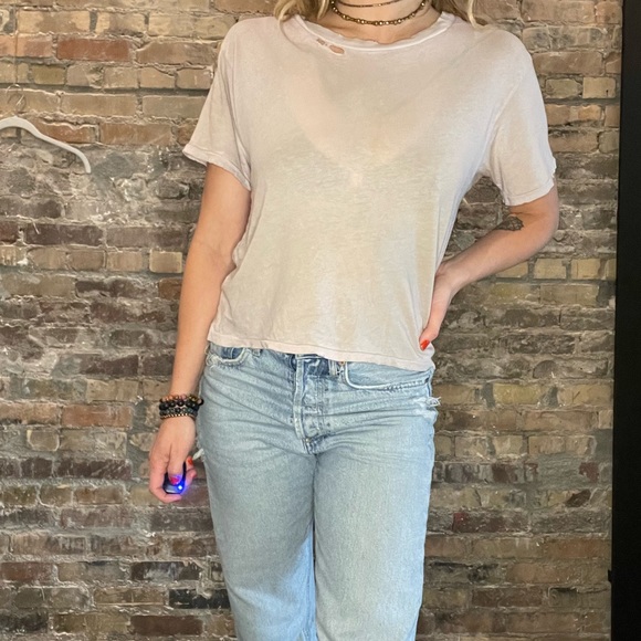 Current/Elliot distressed tee - Picture 3 of 9